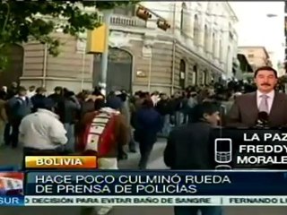 Bolivia: comandante policial ordena regresar a funciones