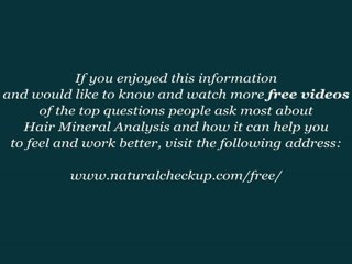 Hair Mineral Analysis and Hair Loss. Can it help?