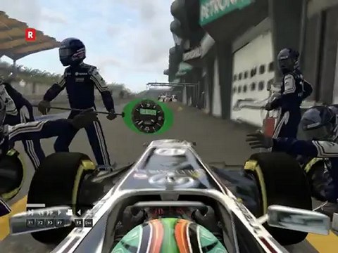 F1 2011 - GP de Malaisie - Mon 1er passage aux stands