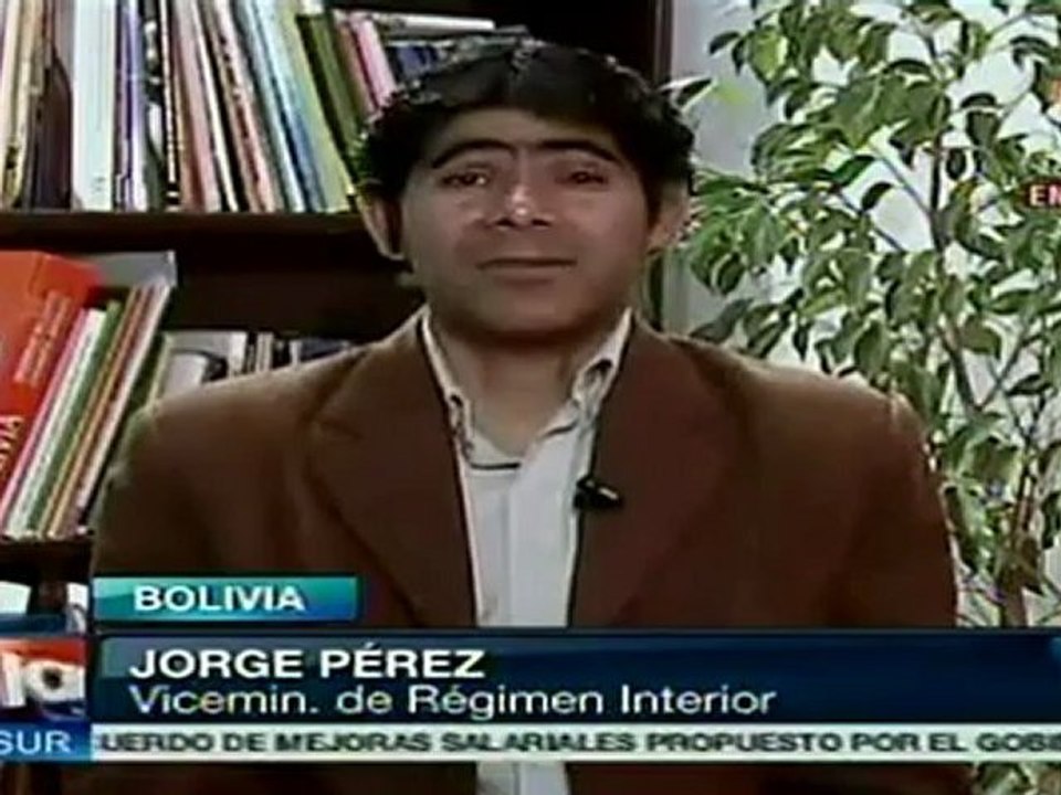 Gobierno boliviano llama a la pacificación del país