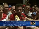 Capriles Radonski asiste a celebración de San Juan Bautista en Curiepe