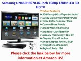 BUY NOW Samsung UN46EH6070 46-Inch 1080p 120Hz LED 3D HDTV with 3D Blu-ray Disc Player (Black)