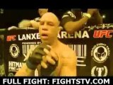 Marcos Vinicius Vina reacts after knocking out Wagner Galeto Campos
