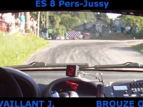 Rallye des Bornes 2012 Sortie de route ES8 MV Rallye Team