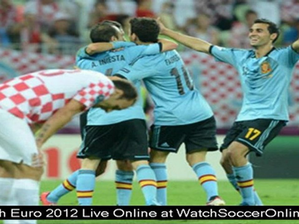 watch football euro 2012 quarter final Spain vs France live stream