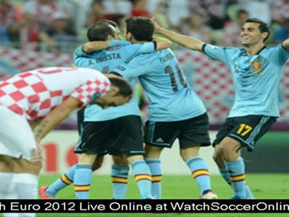 watch football euro 2012 quarter final Spain vs France live online