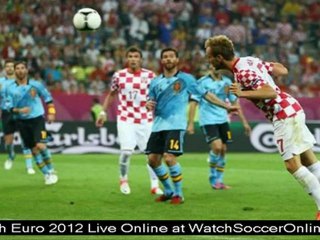 where to watch soccer euro 2012 quarter final Spain vs France live online