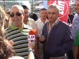 Los ciudadanos se enfrentan a los sindicalistas en Gran Vía