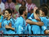 watch euro 2012 quarter final Spain vs France soccer live streaming