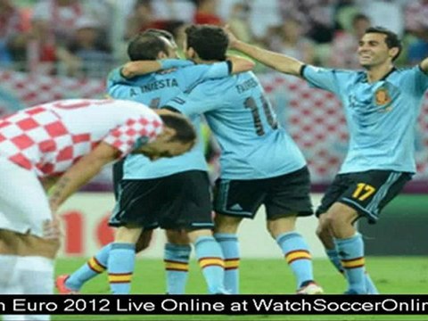 watch soccer euro 2012 quarter final Spain vs France live stream