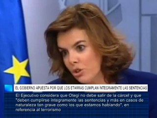 El Gobierno apuesta por que los etarras cumplan íntegramente las sentencias