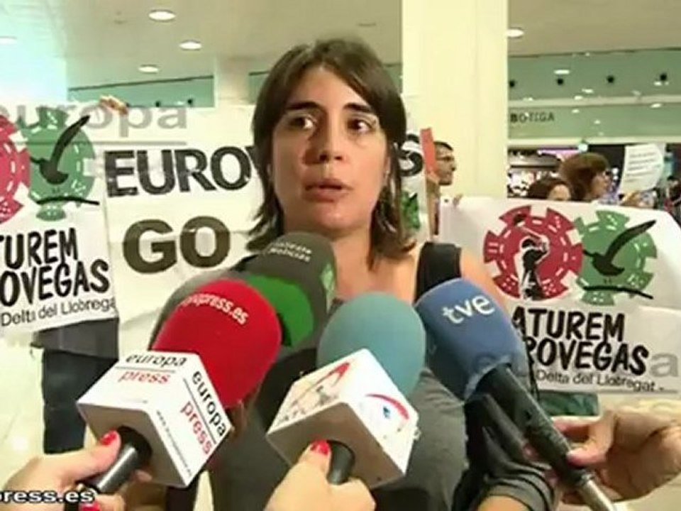 Protesta contra el Eurovegas en Barcelona