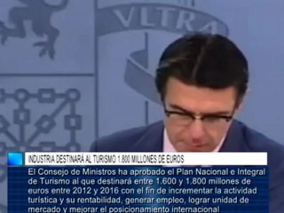 Industria destinará al turismo 1.800 millones de euros