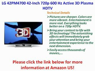 NEW LG 42PM4700 42-Inch 720p 600 Hz Active 3D Plasma HDTV