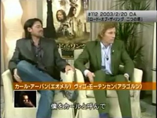 Karl Urban &Viggo -Clip  Interview LOTR Crew in Japan