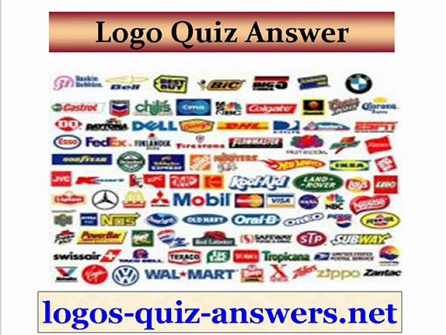 Logos Quiz Answers - video Dailymotion