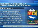 Venezuela felicita a Egipto tras elecciones presidenciales