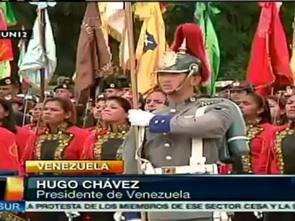 Chávez preside acto por 191 años de la  Batalla de Carabobo