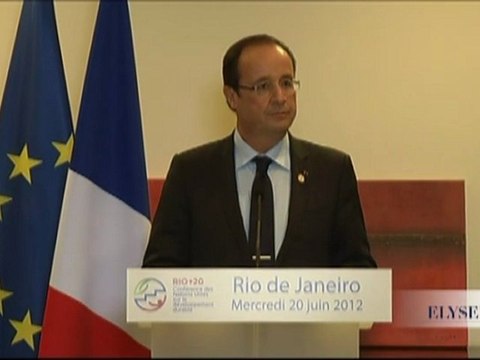 Conférence de presse du Président lors de la conférence Rio+20
