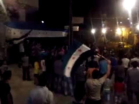 Syria فري برس ريف دمشق مسائية أحرار عين منين 24 06 2012 Damascus