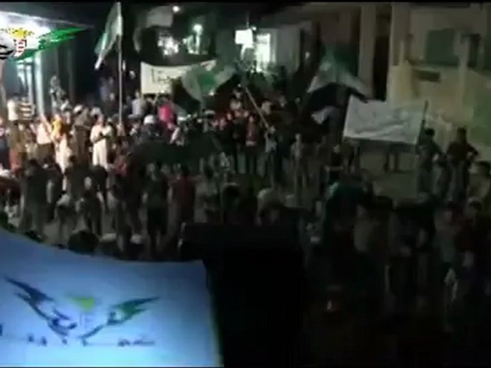 Syria فري برس حماة  المحتلة كفرزيتا مظاهرة مسائية للمطالبة بإسقاط النظام وتبارك لمصر برئيسها 24 06 2012 Hama