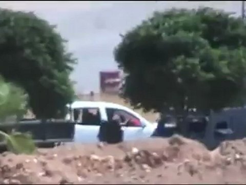 Syria فري برس حماه المحتلة انتشار الشبيحة في دوار الفيلات 24 6 2012 ج1 Hama