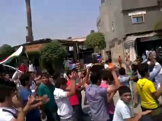 Syria فري برس  الحسكه سرى كانيهراس العين مظاهرة صباحية لطلاب التاسع 24 6 2012 ALhasaka