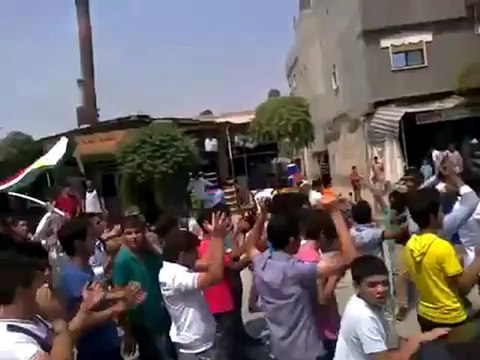 Syria فري برس الحسكه سرى كانيهراس العين مظاهرة صباحية لطلاب التاسع 24 6 2012 ALhasaka