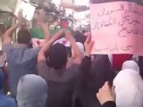 Syria فري برس مظاهرة رآئعة في قلب دمشق جامع السنانية  بالقرب من ساحة الحريقة الأحد 24 6 2012 Damascus