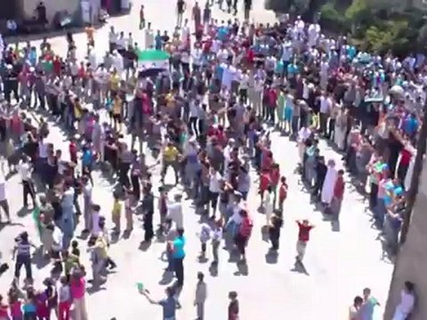 Syria فري برس حماه المحتلة باب القبلي مظاهرة التحدي 24 6 2012 Hama