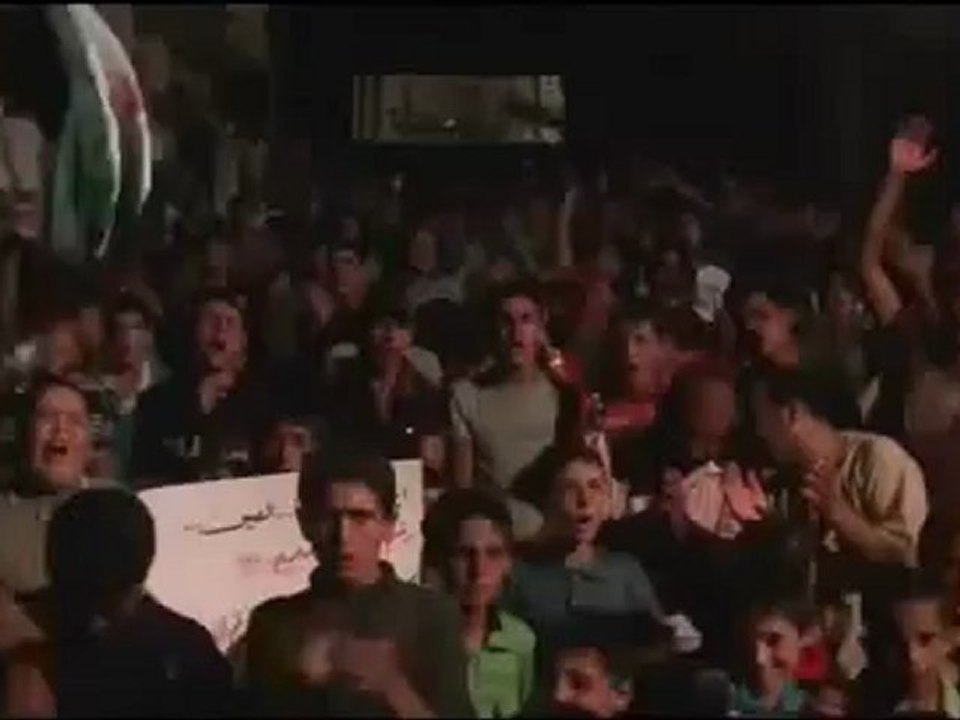 Syria فري برس إدلب بلدة الهبيط مظاهرة مسائية نصرة لدير الزور وجمص المحاصرة السبت 23 6 2012 Idlib