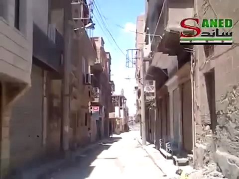 Syria فري برس ديرالزورأثار الدمار من القصف العشوائي على مدينة دير الزور 23 6 2012 Deirezzor