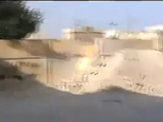 Syria فري برس  حلب خراب عصابات الاسد في مدينة الاتارب 23 6 2012 Aleppo