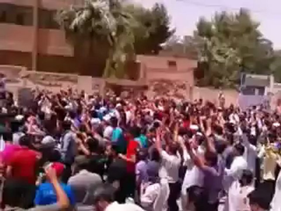 Syria فري برس الحسكة حي غويران مظاهرة حاشدة تنطلق من الجامع الكبير 22 6 2012 ج2 ALhasaka