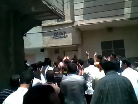 Syria فري برس دمشق حي العسالي مظاهرة الجمعة 22 6 2012 Damascus