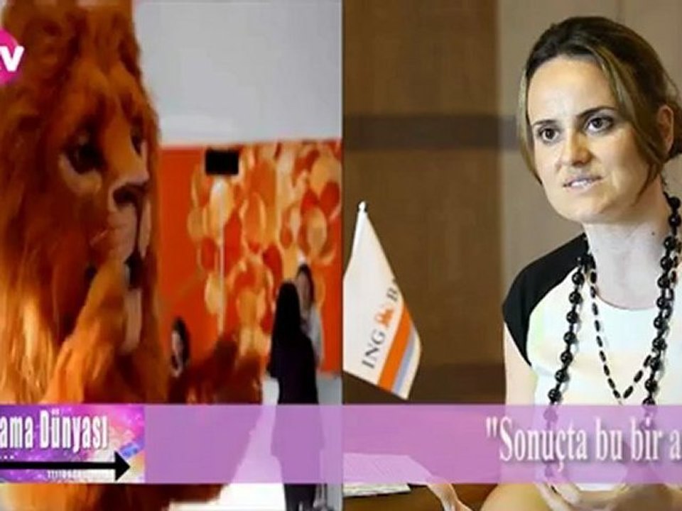 ING BANK’TAN 2,5 METRELİK TURUNCU BİR ASLAN
