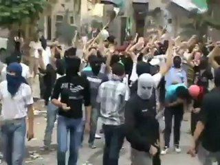 Syria فري برس دمشق المزة  مظاهرة حي الفاروق بعد العصر  22 6 2012 ج2 Damascus