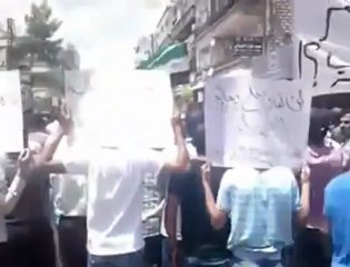 Syria فري برس ريف دمشق المليحة جمعة أين الشعوب   22 06 2012 Damascus