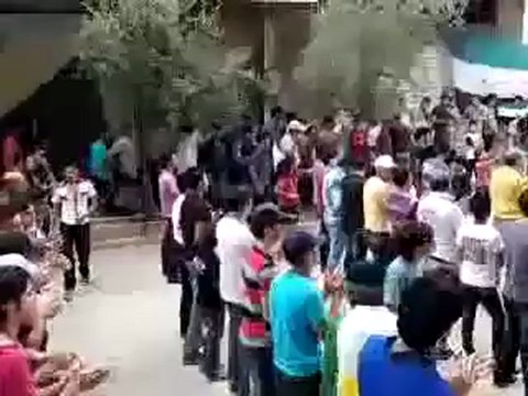 Syria فري برس ريف دمشق عين منين مظاهرة الاحرار الجمعة 22 6 2012 ج1 Damascus