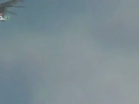 Syria فري برس ريف دمشق سقبا تحليق طيران مروحي 22 06 2012 Damascus