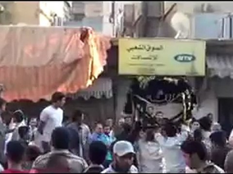 Syria فري برس ريف دمشق تشييع الشهيد الشاب وليد خريطة زبداني 22 6 2012 ج2 Damascus