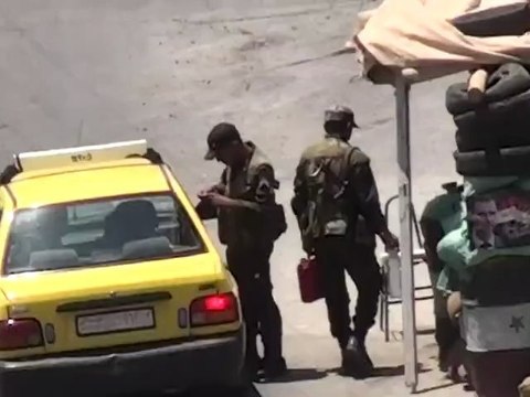 Syria فري برس ريف دمشق الكسوة المحتلة أنتشار عناصر الأمن والشبيحة 22 6 2012 ج2 Damascus