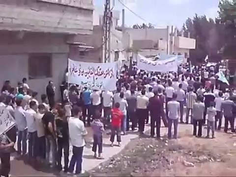 Syria فري برس ريف دمشق جسرين جمعة إذا كان الحكام متخاذلون فأين الشعوب 22 6 2012 ج1 Damascus