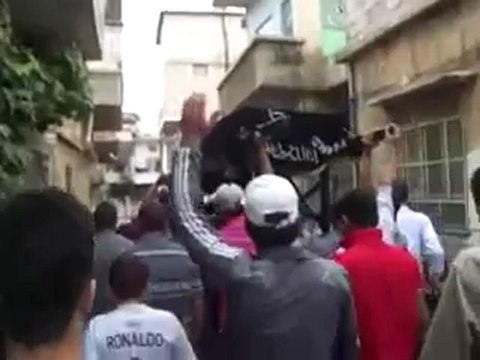 Syria فري برس ريف دمشق تشييع الشهيد الطفل عبد الرحمن كنعان الزبداني 22 6 2012 ج4 Damascus