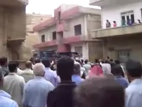 Syria فري برس ريف دمشق تشييع الشهيد الطفل عبد الرحمن كنعان الزبداني 22 6 2012 ج3 Damascus