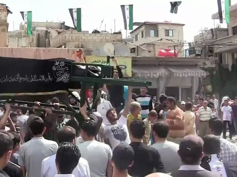 Syria فري برس ريف دمشق  تشييع الشهيد الطفل عبد الرحمن كنعان الزبداني 22 6 2012 ج2 Damascus