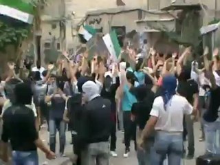 下载视频: Syria فري برس دمشق المزة  مظاهرة حي الفاروق بعد العصر  22 6 2012  ج2 Damascus