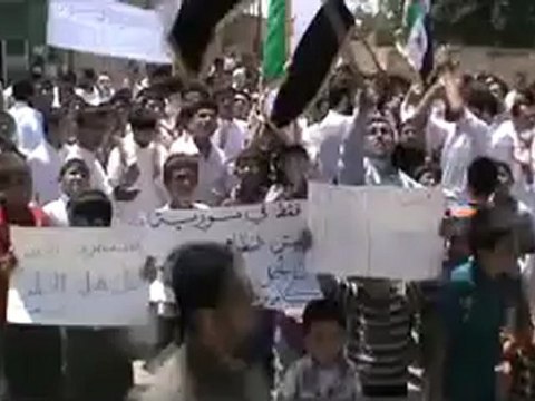 Syria فري برس حلب مظاهرة في جوباس جمعة خذلنا الحكام فاين الشعوب Aleppo