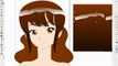 Tuto inkscape : réalisation d’un visage féminin (manga) – astuce cheveux