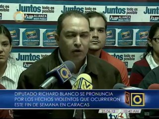 Richard Blanco: Chávez y los ministros se hacen "la vista gorda" ante la delincuencia